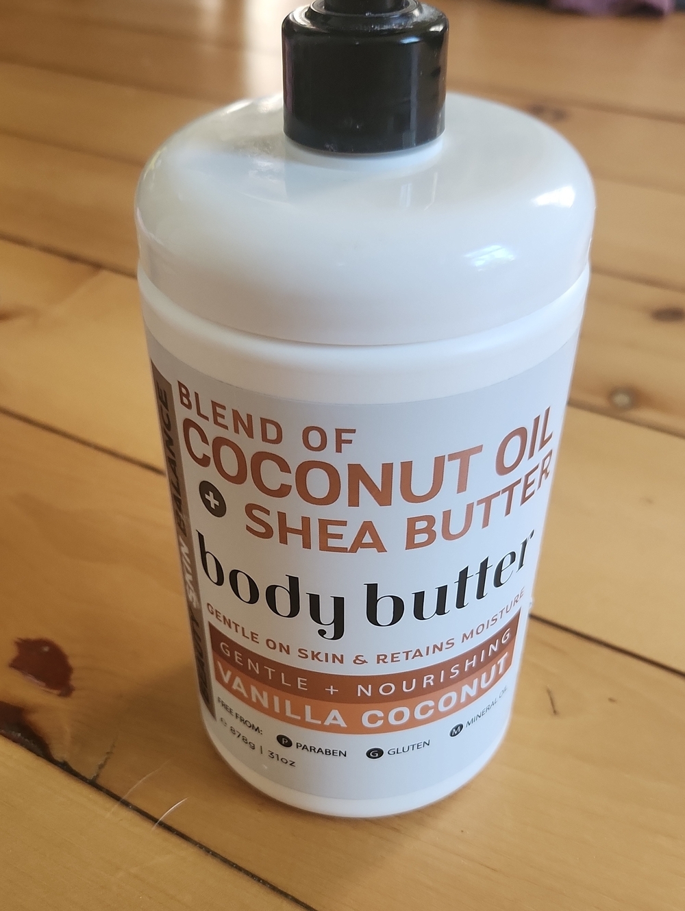 Vanilla Coconut Body Butter with Coconut Oil & Shea Butter - White